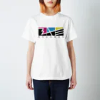 BYC RECORDS STOREのBYC RECORDS ロゴ(CMY) Regular Fit T-Shirt