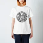 Coquet-CoccoのTシャツ／Daily Life/ブラックライン スタンダードTシャツ