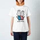 あわいのKOWAIKOWAIうさぎ Regular Fit T-Shirt