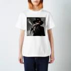 vieのvie BLACK_smoke Regular Fit T-Shirt