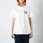 AtelierBoopの花月　トイプードル　グレー スタンダードTシャツ
