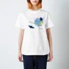 L:crow.shopの夜空と猫とカラス（Tシャツ） Regular Fit T-Shirt