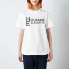 Human Elements STOREのBasic Logo (White) スタンダードTシャツ