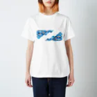 me-laboのMIYABI-青 Regular Fit T-Shirt