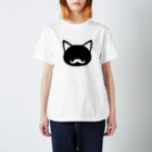 chobihigeのちょび髭ロゴ4 ねこ　猫　ネコ　cat Regular Fit T-Shirt