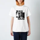 毛玉のさとうのBlackSuger(黒文字) Regular Fit T-Shirt