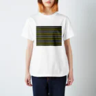 many many stripes.のボーダー1　黒 スタンダードTシャツ