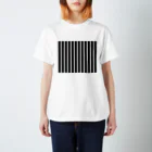 many many stripes.のストライプ1　黒 スタンダードTシャツ