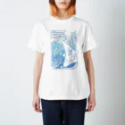 blanco_blancoのひとふでの海（カラー） Regular Fit T-Shirt