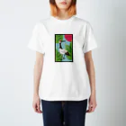 SACHI GRAPHIC ARTSの花札　松に鶴 Regular Fit T-Shirt