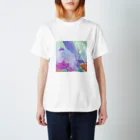 白虹のあわのまにまに/あおむらさき Regular Fit T-Shirt