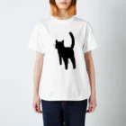 Riotoのねこけつω（黒猫） Regular Fit T-Shirt