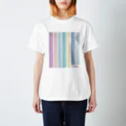 CHILL etc.の甘めのパステルストライプTシャツ Regular Fit T-Shirt