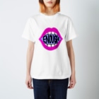 Mieko_KawasakiのENOUGH IS ENOUGH! MOUTH PINK Regular Fit T-Shirt