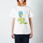 ××（めめ）@羽織ると可愛いデザインのラムネ猫ハット スタンダードTシャツ
