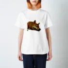 ヤモリの森の寝犬 Regular Fit T-Shirt