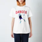 NIKORASU GOのユーモアデザイン「DANGER」 スタンダードTシャツ