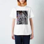 ニューヨークのシアトルのウォールアート Regular Fit T-Shirt