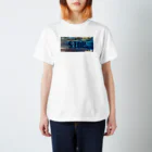 8bit_player65のナンバープレート【STOP】 スタンダードTシャツ