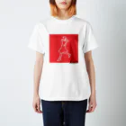 thinkのthink (red) スタンダードTシャツ