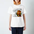 イラスト MONYAAT のGz かぼちゃバーガーA スタンダードTシャツ