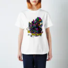 色音色のTシャツ屋さん ironeiro  T-shirt ShopのMagical Snail color ver. Regular Fit T-Shirt