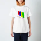 aconaruの赤、青、黄、緑 Regular Fit T-Shirt