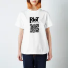 Riot岡本公式ストアのアーティストロゴ＆QRコード スタンダードTシャツ