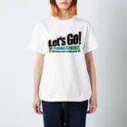 ACTIVE-HOMINGのLet's Go! to Proxima Centauri グッズ黒字斜め Regular Fit T-Shirt