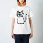 ⑧たけしの妻が描いた写実的な猫 スタンダードTシャツ