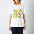 akimalの花とヒヨコ Regular Fit T-Shirt