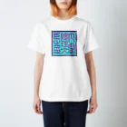 開運CROSS❖JAPAN。の内閣総理大臣乃印 blue スタンダードTシャツ