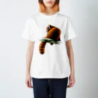 バクの森 〜マレーバクや動物イラストのグッズ 〜のAnimals シリーズ 〜レッサーパンダ〜 Regular Fit T-Shirt