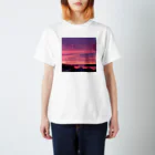 33-crateのSunsetピンク加太 スタンダードTシャツ