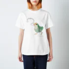 コザクラインコSHOP (kotorigoto/Lovebirdlove)のGyoeeeeeコザクラインコ スタンダードTシャツ