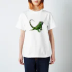 Funny Reptile Artのグリーンイグアナ Regular Fit T-Shirt