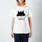 happydonguriのカーラー取り忘れちゃった猫ちゃん スタンダードTシャツ