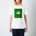 小鳥と映画館のカメイチゴ柄 Regular Fit T-Shirt