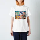 魂月の魂月ファミリー&つーちゃん Tシャツ Regular Fit T-Shirt