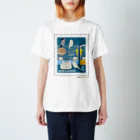 Quatre Illustrationのキャトル切手_文鳥01 Regular Fit T-Shirt