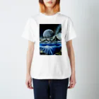 oshimuraのスプレーアート　月光🌕　オシムラサイン入り スタンダードTシャツ