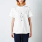 aKiToooのBOY   白  線画 スタンダードTシャツ