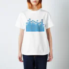 いちご音楽堂のSpectrum Analyzer Blue Regular Fit T-Shirt