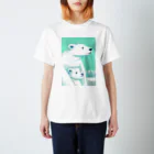 MashMashのシロクマ親子 スタンダードTシャツ