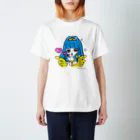 Akiko Hiramatsuの青髪のリリー スタンダードTシャツ