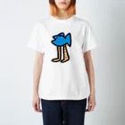 なななめこSILYOPPUの魚人間　カラー青 Regular Fit T-Shirt