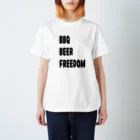 HYM   ヒヨミライのBBQ BEER FREEDOM スタンダードTシャツ