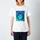 R☆worldのクリスマスリース Regular Fit T-Shirt