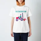 NIKORASU GOのユーモアデザイン「開拓しよう」 Regular Fit T-Shirt