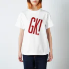 GK! WEB SHOPのGK!ロゴ（赤） Regular Fit T-Shirt